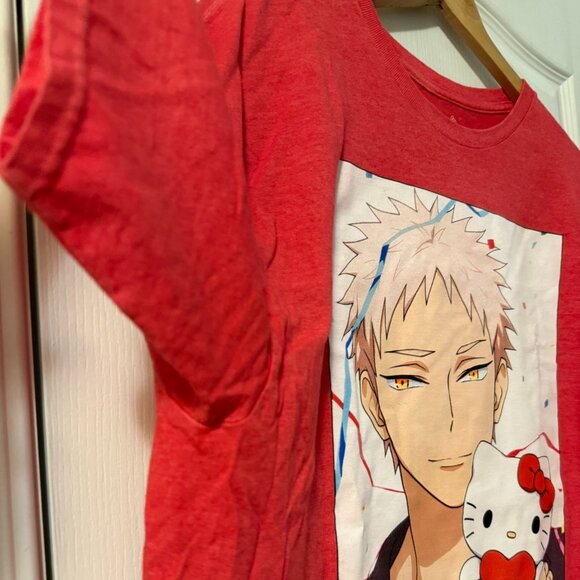 NWT Hot Topic Sanrio Boys Shunsuke Hello Kitty T-Shirt - Picture 4 of 9